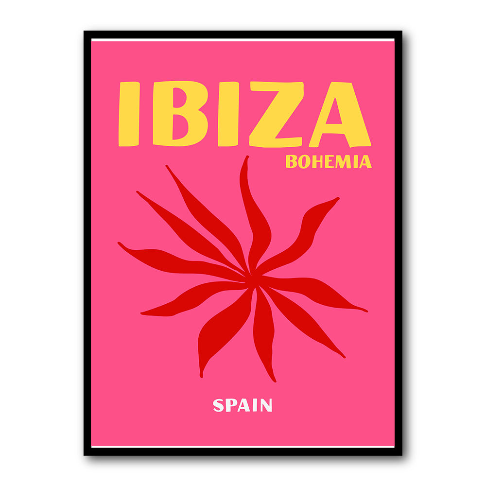 Ibiza Bohemia Travel Poster