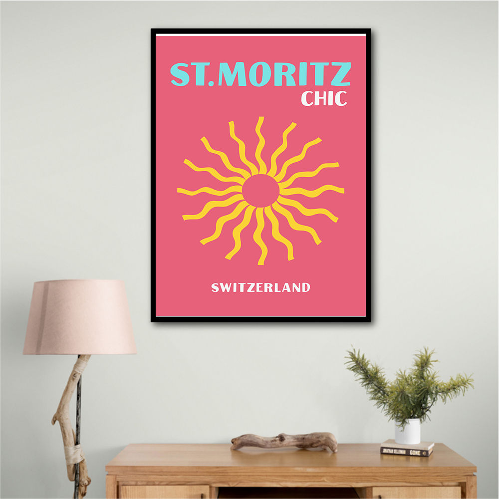 St Moritz Chic Travel Poster