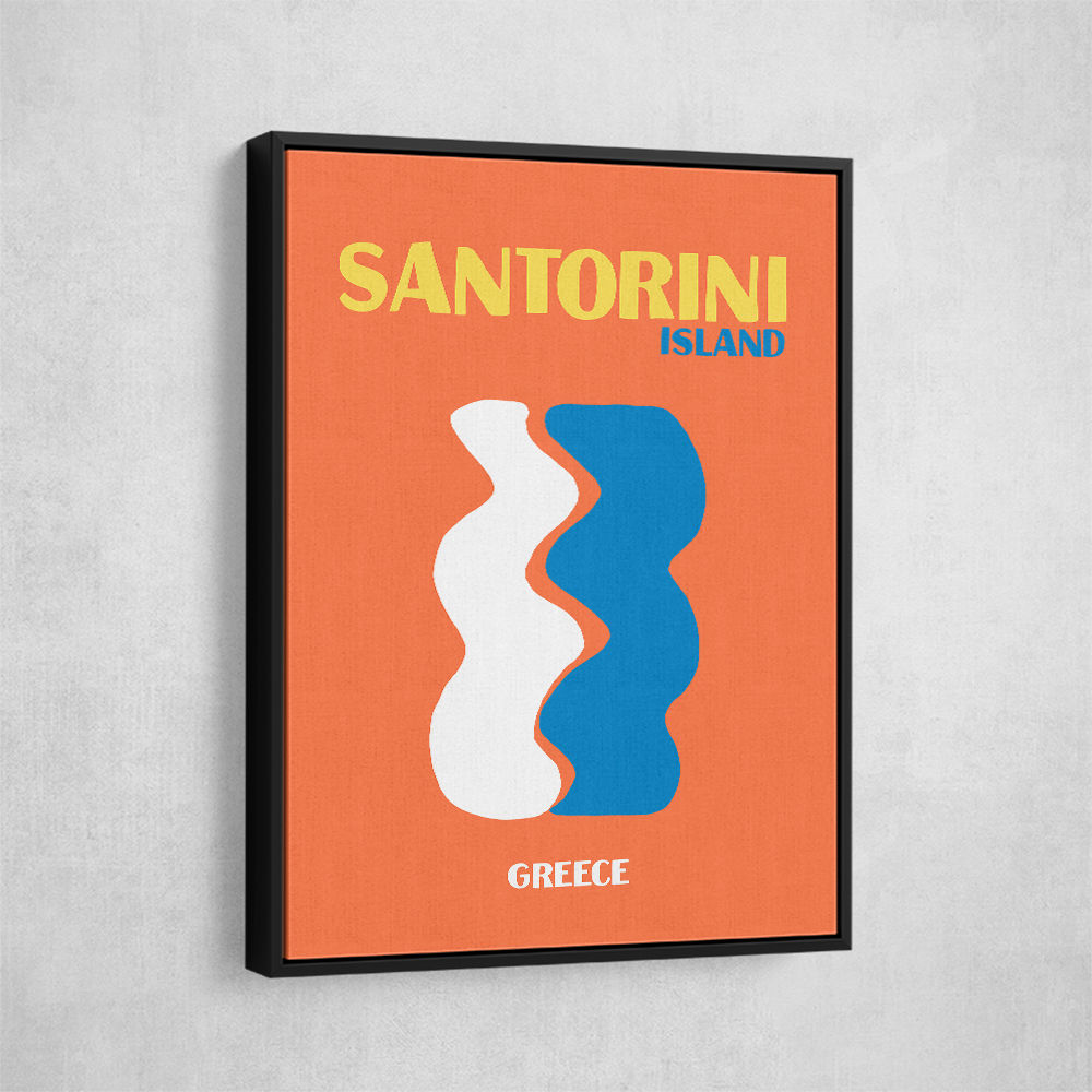 Santorini Travel Poster