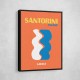 Santorini Travel Poster