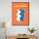Santorini Travel Poster