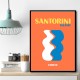 Santorini Travel Poster