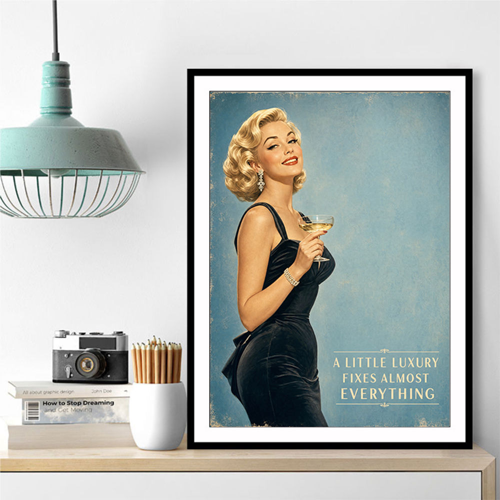 A Little Luxury Fixes Almost Everything Vintage Style Wall Art