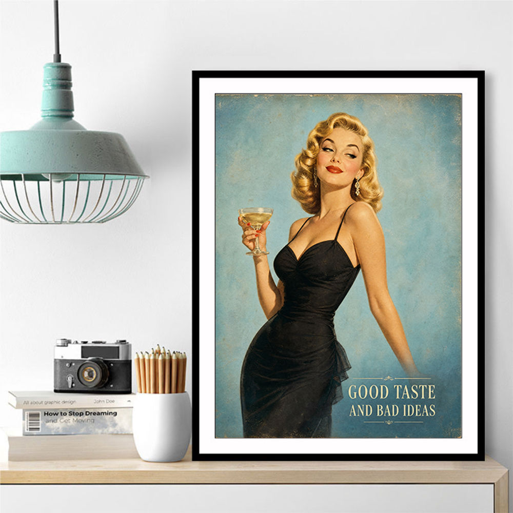 Good Taste and Bad Ideas Vintage Style Wall Art