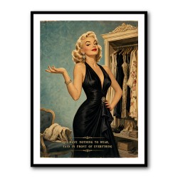 I have Nothing To Wear Vintage Style Wall Art