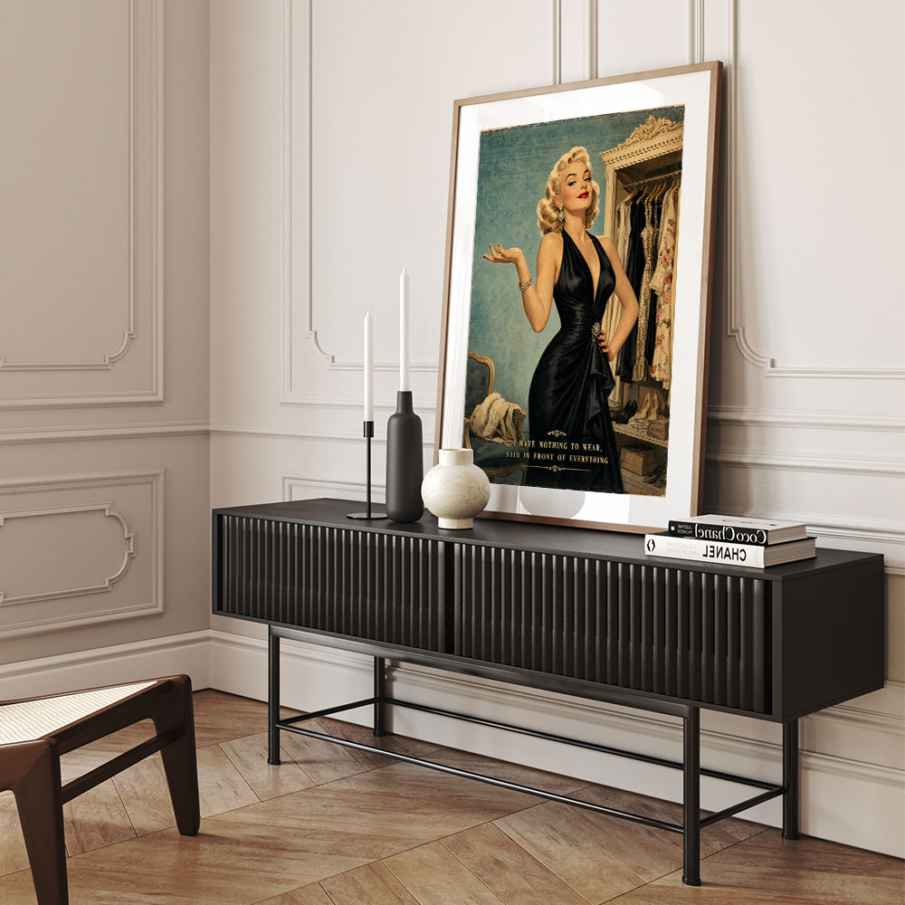 I have Nothing To Wear Vintage Style Wall Art