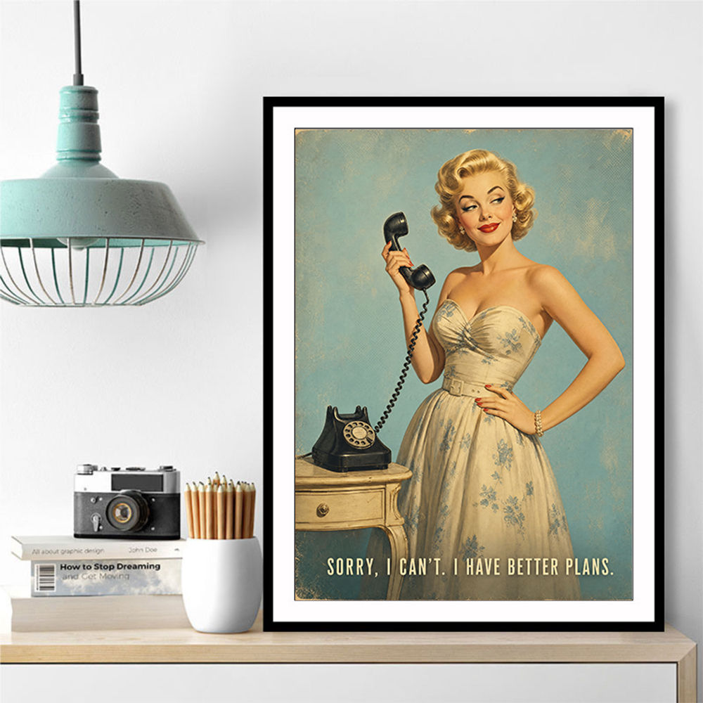 I Have Better Plans Vintage Style Wall Art