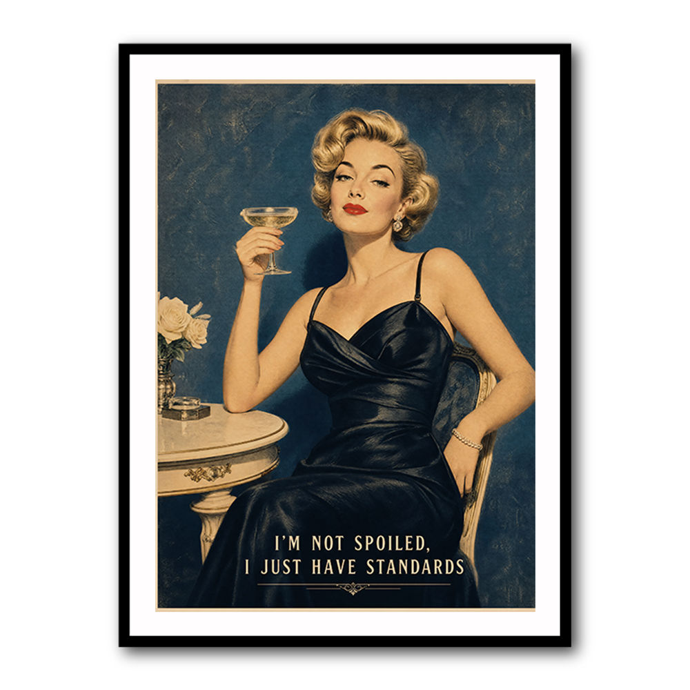 I'm Not Spoiled - I just Have Standards Vintage Style Wall Art