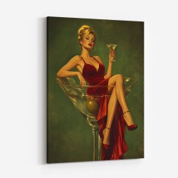 The Martini Muse Wall Art