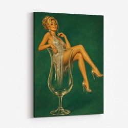 Fizz, Fringe & Fabulous – Vintage Glamour Wall Art