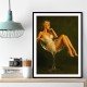 Feathered in Champagne – Vintage Glamour Wall Art