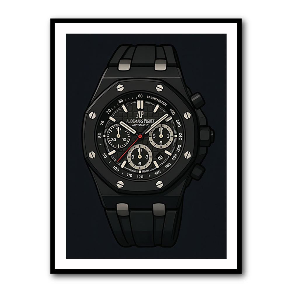 Audemars Piguet Royal Oak Offshore Ceramic Chronograph in Cartoon Style
