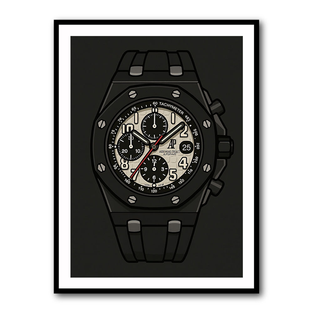 Audemars Piguet Royal Oak Offshore Ceramic Chronograph in Cartoon Style Artwork