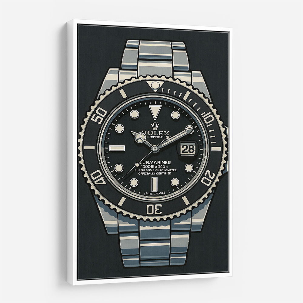 Rolex Submariner Cartoon Style Art 